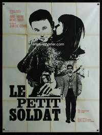 b550 LE PETIT SOLDAT French one-panel movie poster '63 Jean-Luc Godard