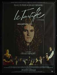 b553 LE TARTUFFE French one-panel movie poster '84 Gerard Depardieu in wig!