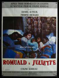 b571 MAMA THERE'S A MAN IN YOUR BED French one-panel movie poster '89