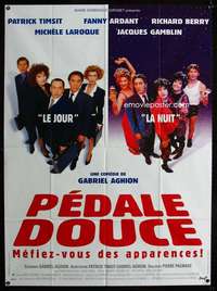 b630 PEDALE DOUCE French one-panel movie poster '96 Gabriel Aghion, Ardant