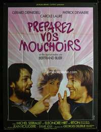 b643 PREPAREZ VOS MOUCHOIRS French one-panel movie poster '78 Depardieu