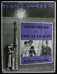 b645 PRIX DE BEAUTE French one-panel movie poster R80s Louise Brooks, cool!