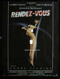 b659 RENDEZ-VOUS French one-panel movie poster '85 great sexy image!