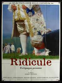 b665 RIDICULE French one-panel movie poster '96 Patrice Leconte, Fanny Ardant