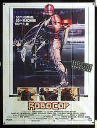 b668 ROBOCOP French one-panel movie poster '87 Verhoeven classic sci-fi!