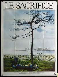 b674 SACRIFICE French one-panel movie poster '86 Andrei Tarkovsky