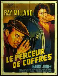 b675 SAFECRACKER French one-panel movie poster '58 cool Roger Soubie art!