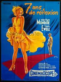 b685 SEVEN YEAR ITCH French one-panel movie poster R70s Monroe by Grinsson!