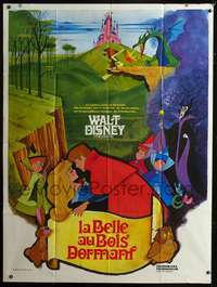 b691 SLEEPING BEAUTY French one-panel movie poster R70s Disney classic!
