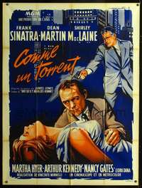 b696 SOME CAME RUNNING French one-panel movie poster R60s Sinatra by Soubie