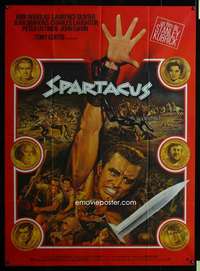 b699 SPARTACUS French one-panel movie poster R70sKubrick,Douglas by Mascii