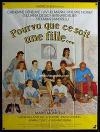 b700 SPERIAMO CHE SIA FEMMINA French one-panel movie poster '86 Liv Ullman
