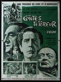 b715 TALES OF TERROR French one-panel movie poster '62 Peter Lorre, Price