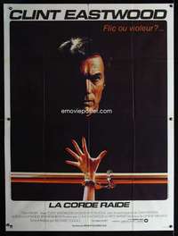 b726 TIGHTROPE French one-panel movie poster '84 Eastwood is on the edge!