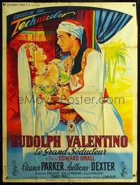b740 VALENTINO style B French one-panel movie poster '51 Anthony Dexter