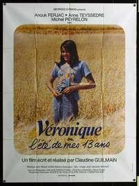 b742 VERONIQUE French one-panel movie poster '75 Cladine Guillemin, Teyssedre