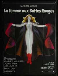 b756 WOMAN WITH RED BOOTS French one-panel movie poster '74 Deneuve by Landi!