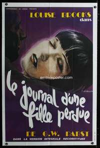 b328 DIARY OF A LOST GIRL French 31x47 movie poster R80s Louise Brooks