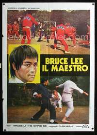 b138 BRUCE LEE THE INVINCIBLE Italian one-panel movie poster '77 Bruce Li