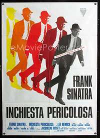 b160 DETECTIVE Italian one-panel movie poster R74 Frank Sinatra as cop!