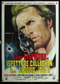 b162 DIRTY HARRY Italian one-panel movie poster '71 Eastwood, different art!