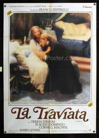 b210 LA TRAVIATA Italian one-panel movie poster '83Placido Domingo,opera!