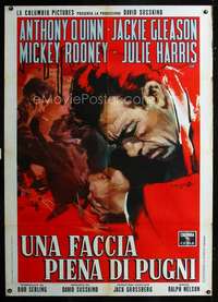 b249 REQUIEM FOR A HEAVYWEIGHT Italian one-panel movie poster '62 Cesselon