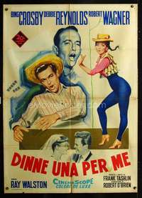 b254 SAY ONE FOR ME Italian one-panel movie poster '59 Crosby, Manno art!