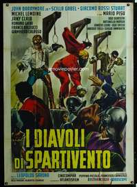 b303 WEAPONS OF WAR Italian one-panel movie poster '63 cool Casaro art!
