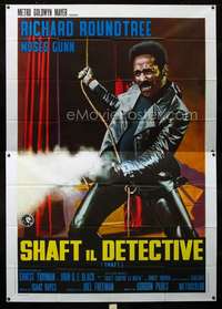 b095 SHAFT Italian two-panel movie poster '71 Richard Roundtree by Nistri!