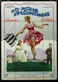 b099 SOUND OF MUSIC Italian two-panel movie poster '65 Andrews by Nistri!