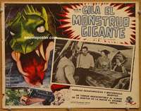 c442 GIANT GILA MONSTER Mexican movie lobby card '59 sci-fi horror!