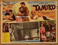 c446 GIRL NAMED TAMIKO Mexican movie lobby card '62 Laurence Harvey