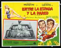 c479 HOLLYWOOD OR BUST Mexican movie lobby card '56 Martin & Lewis!