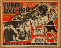 c480 HOT ROD GIRL signed Mexican movie lobby card '56 by Lori Nelson!