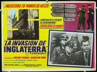 c485 IT HAPPENED HERE Mexican movie lobby card '66 Hitler's England!