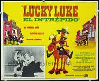 c513 LUCKY LUKE Mexican movie lobby card '71 Daisy Town, cartoon!