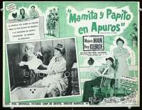 c514 MA & PA KETTLE AT HOME Mexican movie lobby card '54 Marjorie Main