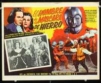 c517 MAN IN THE IRON MASK Mexican movie lobby card R50s Joan Bennett