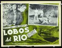 c563 RIVER BEAT Mexican movie lobby card '54 bad girl Phyllis Kirk!