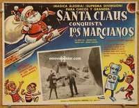 c569 SANTA CLAUS CONQUERS THE MARTIANS Mexican movie lobby card '64