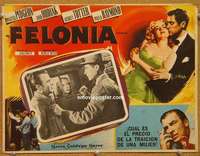 c590 SELLOUT Mexican movie lobby card '52 Walter Pidgeon
