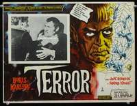 c603 TERROR Mexican movie lobby card '63 Boris Karloff, Roger Corman