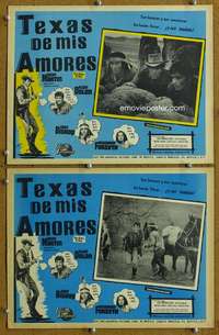 c337 TEXAS ACROSS THE RIVER 2 Mexican movie lobby cards '66 Dean Martin