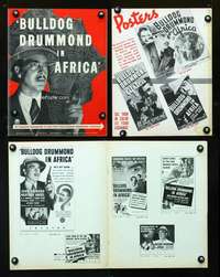 c023 BULLDOG DRUMMOND IN AFRICA movie pressbook '38 Howard