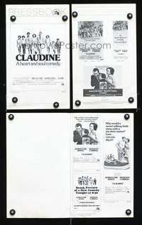 c036 CLAUDINE movie pressbook '74 James Earl Jones, Carroll