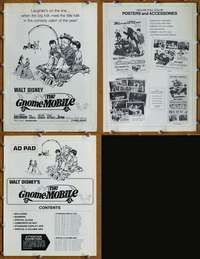 c086 GNOME-MOBILE movie pressbook '67 Walt Disney, Walter Brennan