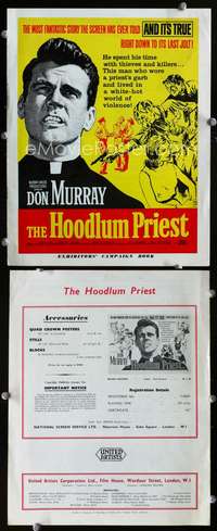c100 HOODLUM PRIEST movie pressbook '61 religious Don Murray!