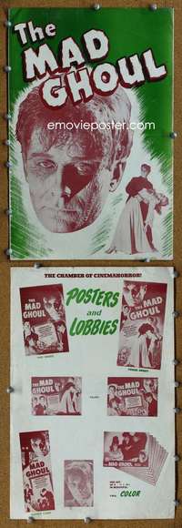 c140 MAD GHOUL movie pressbook R40s Universal horror, Turhan Bey