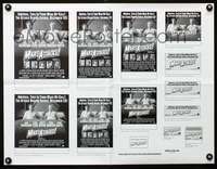 c150 MARS ATTACKS movie press sheet '96 Nicholson, Tim Burton